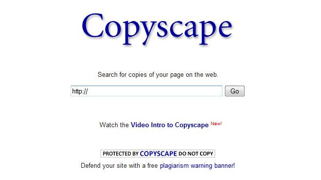 công cụ kiểm tra độ trùng lặp Copyscape
